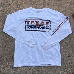 Vintage Hanes White Long Sleeve Texas Longhorns Tee